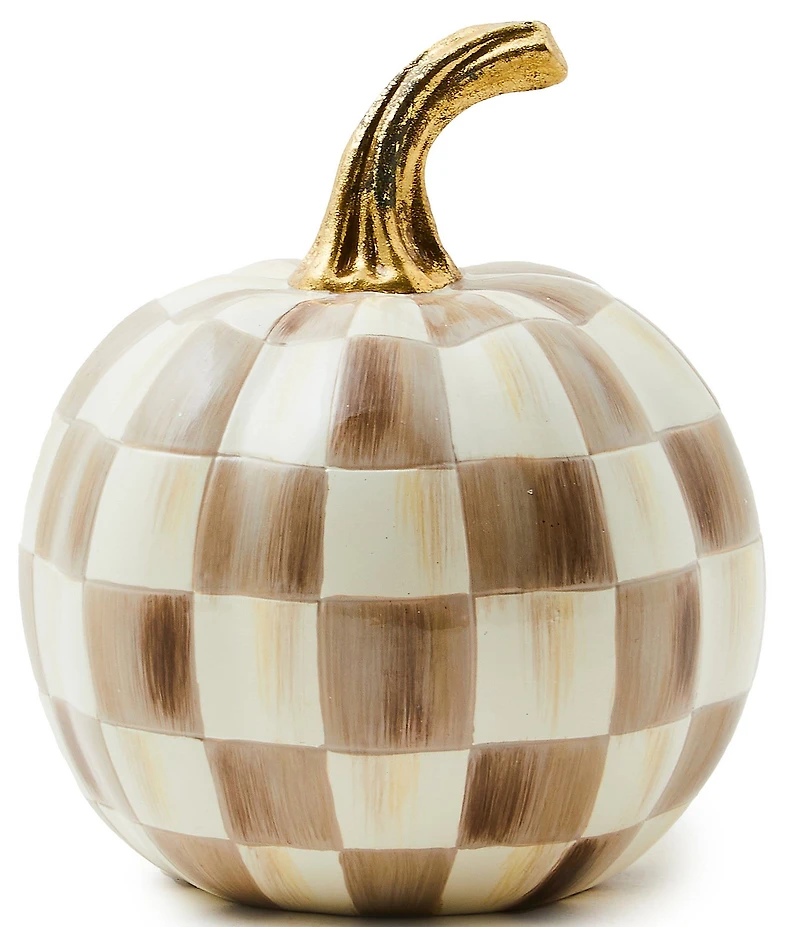 MacKenzie-Childs Harvest Check Pumpkin