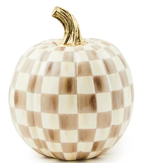 MacKenzie-Childs Harvest Check Pumpkin