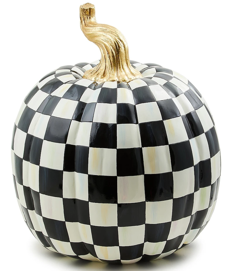 MacKenzie-Childs Harvest Check Pumpkin
