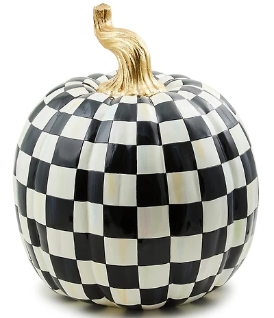 MacKenzie-Childs Harvest Check Pumpkin