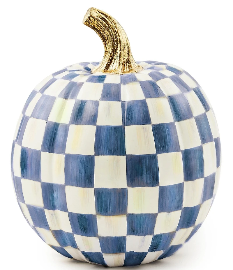 MacKenzie-Childs Harvest Check Pumpkin