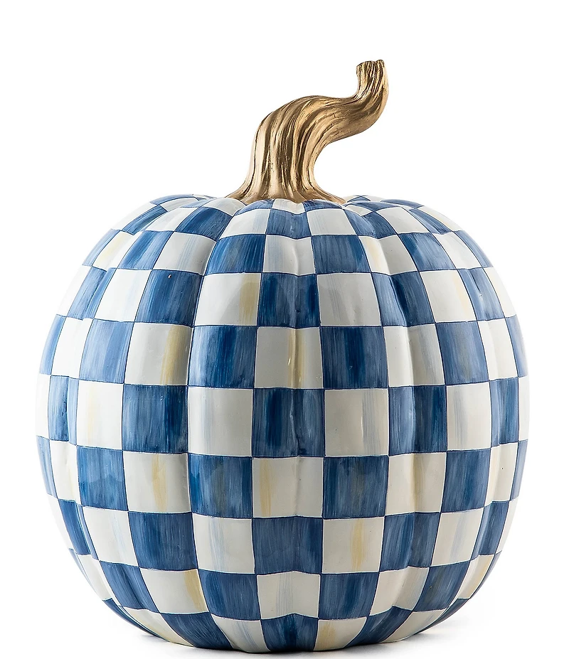 MacKenzie-Childs Harvest Check Pumpkin