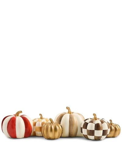 MacKenzie-Childs Harvest Collection Harvest Glow Pumpkin Cluster Arrangement