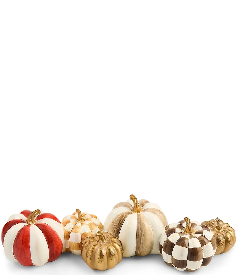 MacKenzie-Childs Harvest Collection Harvest Glow Pumpkin Cluster Arrangement