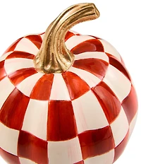 MacKenzie-Childs Harvest Collection Mini Check® Pumpkin