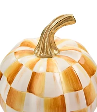 MacKenzie-Childs Harvest Collection Mini Check® Pumpkin