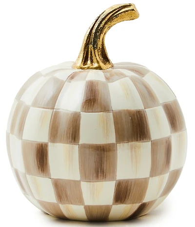 MacKenzie-Childs Harvest Collection Mini Check® Pumpkin