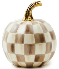 MacKenzie-Childs Harvest Collection Mini Check® Pumpkin