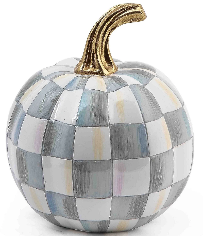 MacKenzie-Childs Harvest Collection Mini Check® Pumpkin