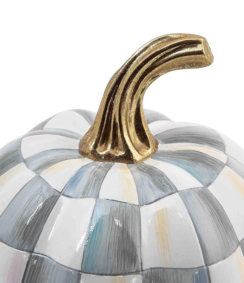 MacKenzie-Childs Harvest Collection Mini Check® Pumpkin