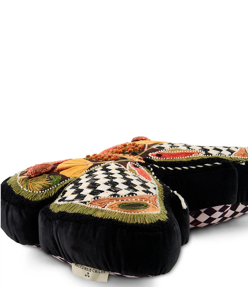MacKenzie-Childs Harvest Collection Moth Shaped Pillow