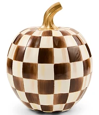 MacKenzie-Childs Harvest Collection Small Check® Pumpkin