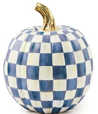MacKenzie-Childs Harvest Collection Small Check® Pumpkin