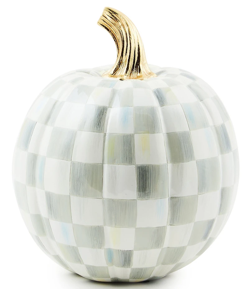 MacKenzie-Childs Harvest Collection Small Check® Pumpkin