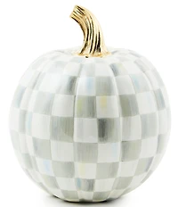 MacKenzie-Childs Harvest Collection Small Check® Pumpkin