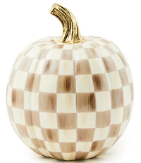 MacKenzie-Childs Harvest Collection Small Check® Pumpkin