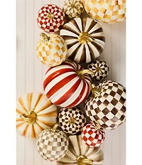 MacKenzie-Childs Harvest Collection Small Check® Pumpkin