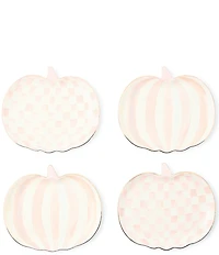 MacKenzie-Childs Harvest Pumpkin Assorted Dessert Plates, Set of 4