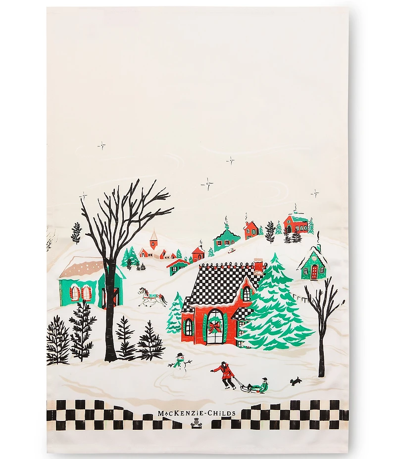 MacKenzie-Childs Alpine Village Printed Dish Towel