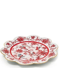 MacKenzie-Childs Holiday Collection Cardinal Toile Dinner Plate