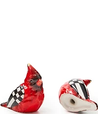 MacKenzie-Childs Holiday Collection Cardinal Toile Salt & Pepper Set