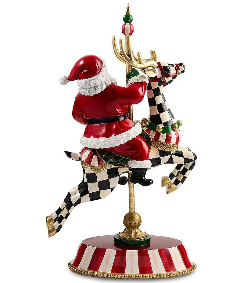 MacKenzie-Childs Carousel Santa Figurine