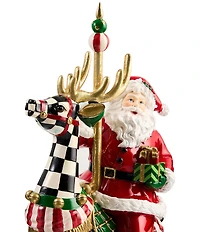MacKenzie-Childs Carousel Santa Figurine