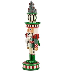 MacKenzie-Childs Holiday Collection Check It Out Teacup Nutcracker Soldier Figurine