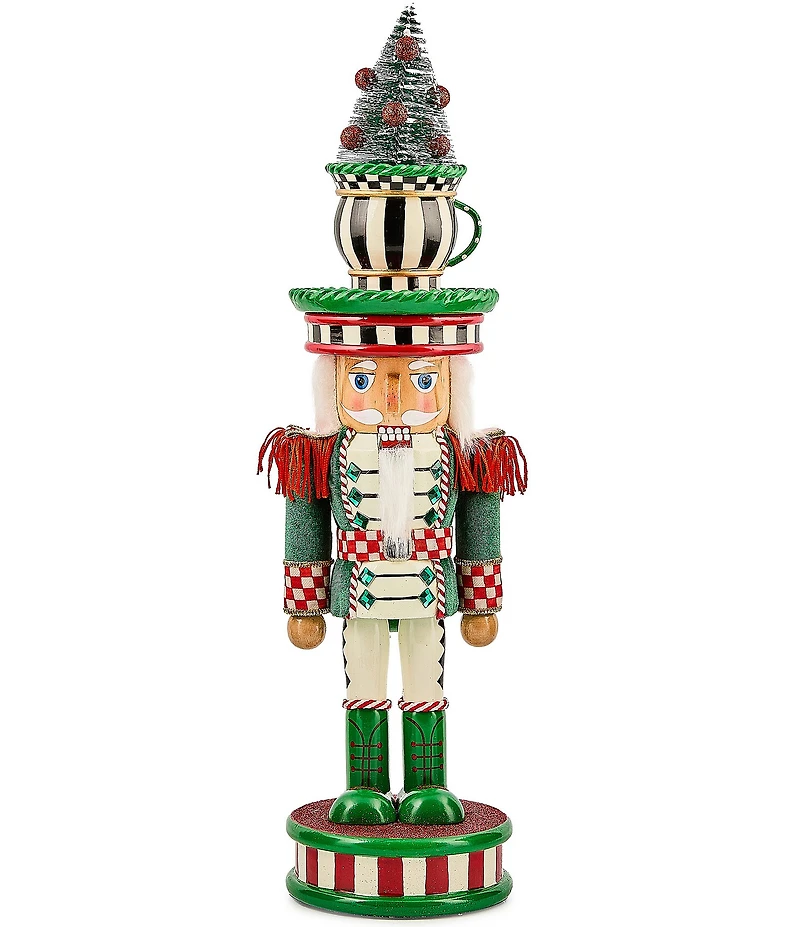 MacKenzie-Childs Holiday Collection Check It Out Teacup Nutcracker Soldier Figurine