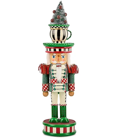 MacKenzie-Childs Holiday Collection Check It Out Teacup Nutcracker Soldier Figurine