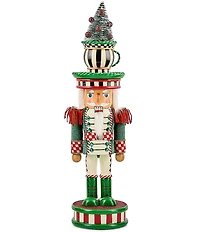 MacKenzie-Childs Holiday Collection Check It Out Teacup Nutcracker Soldier Figurine