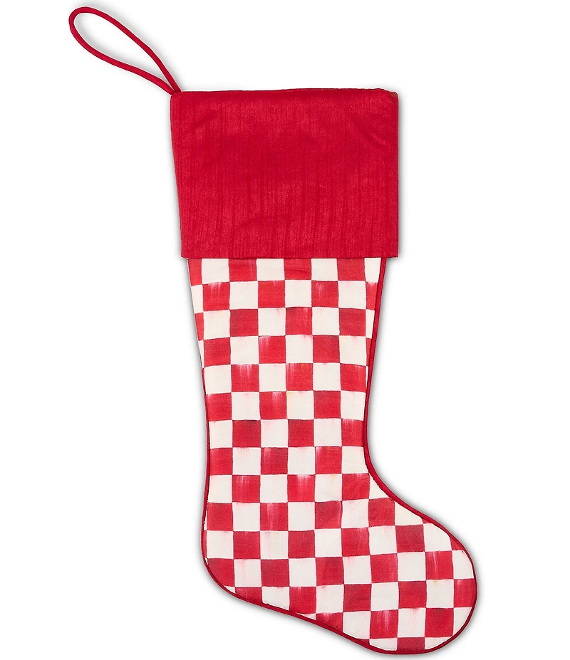 MacKenzie-Childs Check Stocking