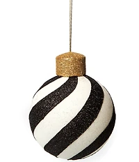 MacKenzie-Childs Holiday Collection Classic Courtly Glass Ornaments, Set of 4