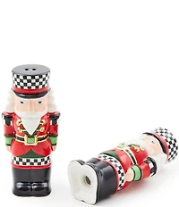 MacKenzie-Childs Holiday Collection Classic Courtly Nutcracker Salt & Pepper Shaker Set