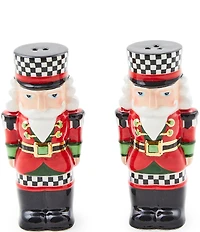 MacKenzie-Childs Holiday Collection Classic Courtly Nutcracker Salt & Pepper Shaker Set