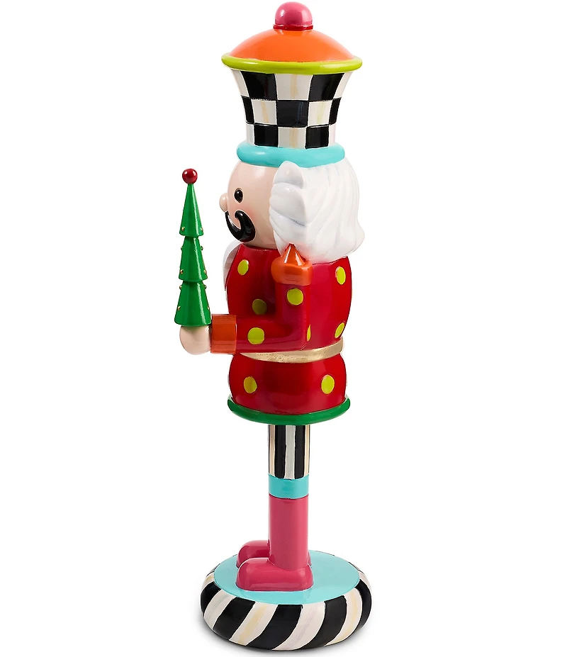 MacKenzie-Childs Holiday Collection Confetti Christmas Resin Nutcracker Figure