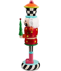 MacKenzie-Childs Holiday Collection Confetti Christmas Resin Nutcracker Figure