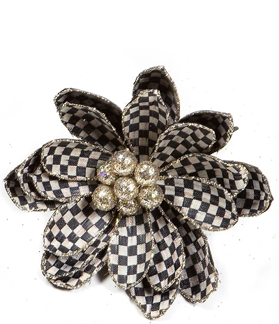 MacKenzie-Childs Holiday Collection Courtly Check® Flower Clip