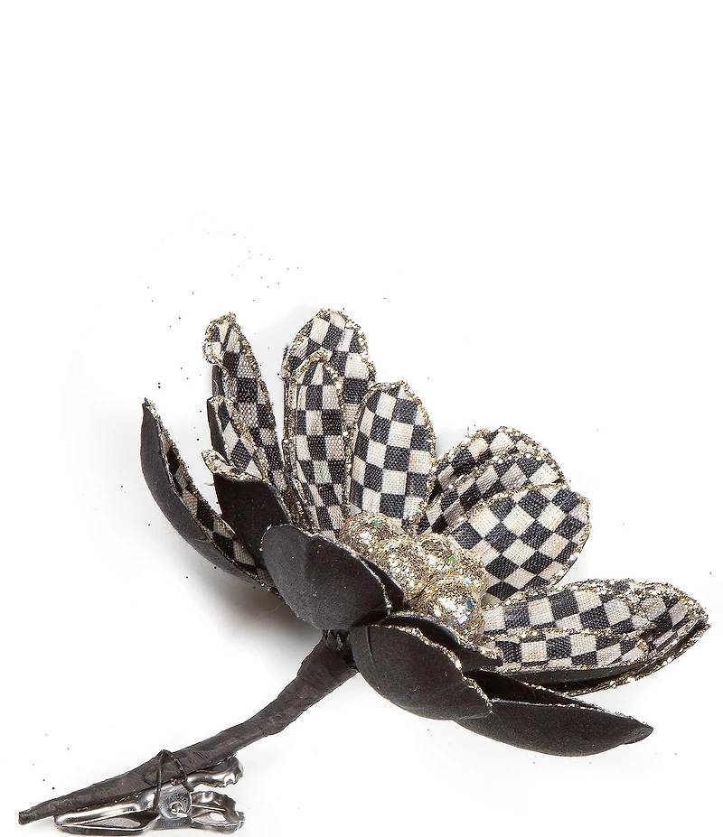 MacKenzie-Childs Holiday Collection Courtly Check® Flower Clip
