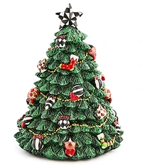 MacKenzie-Childs Holiday Collection Courtly Christmas Tree Rotating Music Box