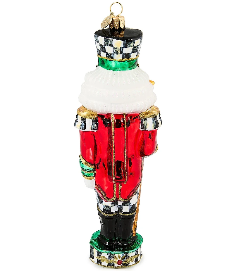 MacKenzie-Childs Holiday Collection Courtly Classic Nutcracker Glass Ornament