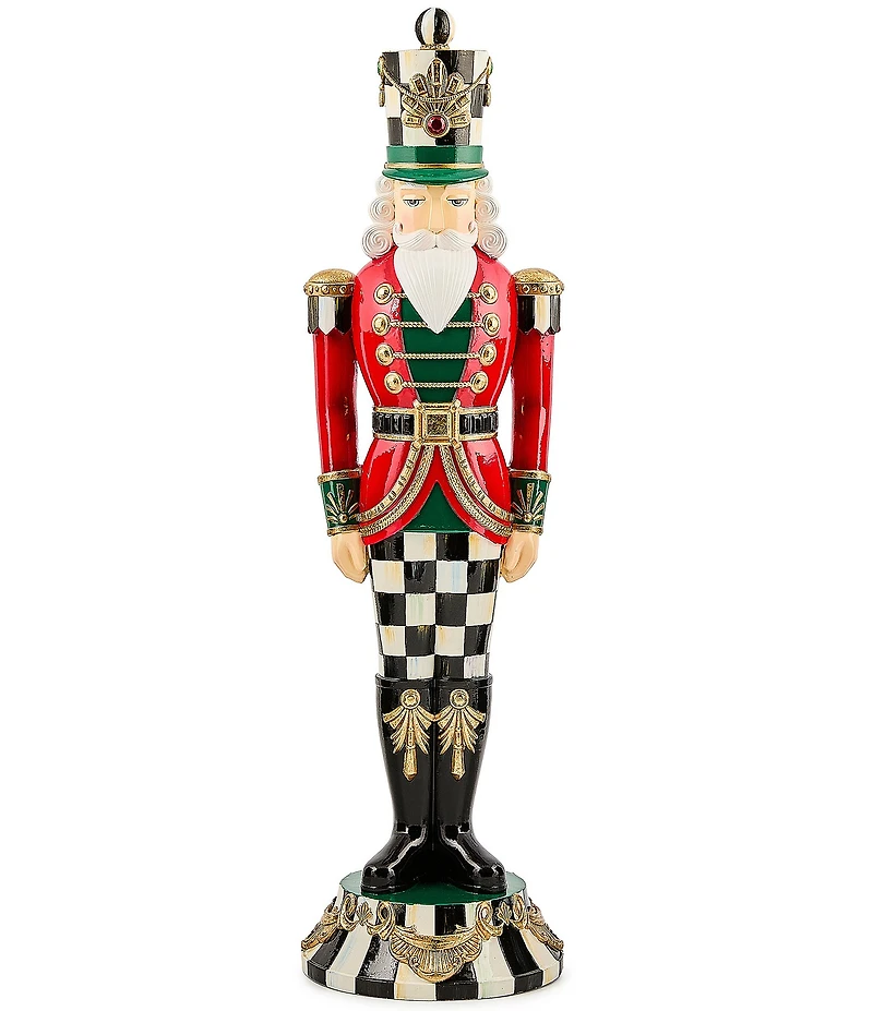 MacKenzie-Childs Holiday Collection Courtly Classic Resin Nutcracker Solider Figurine