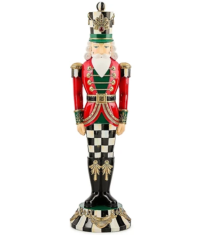 MacKenzie-Childs Holiday Collection Courtly Classic Resin Nutcracker Solider Figurine