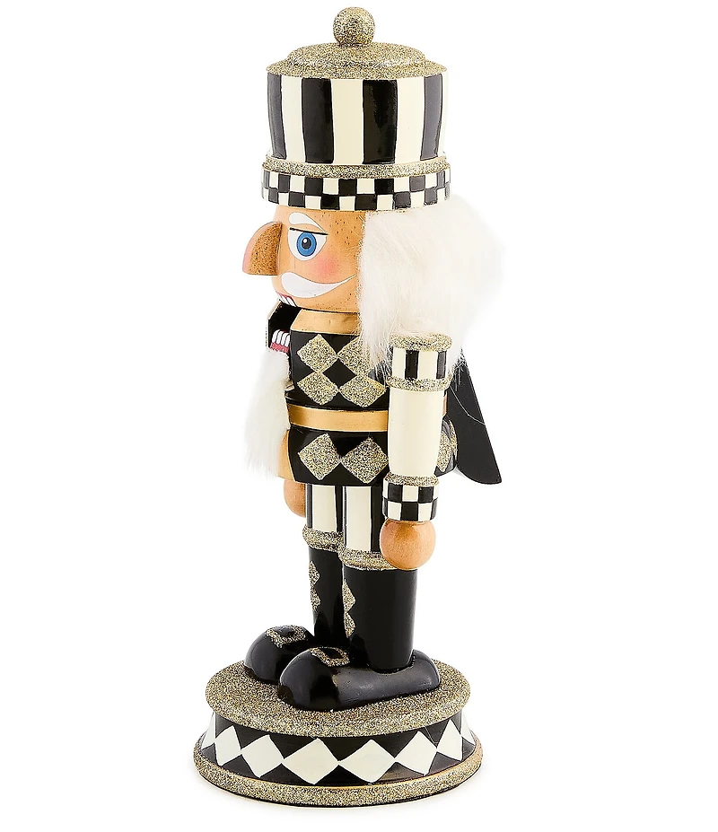 MacKenzie-Childs Holiday Collection Courtly Harlequin Short Nutcracker