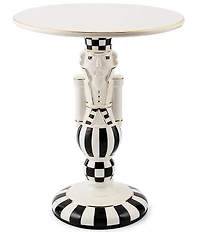 MacKenzie-Childs Holiday Collection Courtly Noel Nutcracker Pedestal Platter