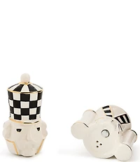 MacKenzie-Childs Holiday Collection Courtly Noel Nutcracker Salt & Pepper Set