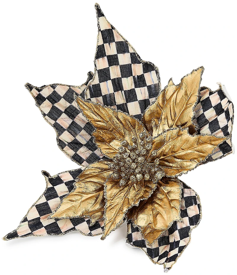 MacKenzie-Childs Holiday Collection Courtly Noel Poinsettia Clip