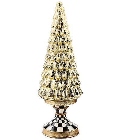 MacKenzie-Childs Holiday Collection Courtly Noel Short Illuminated Glass Tree