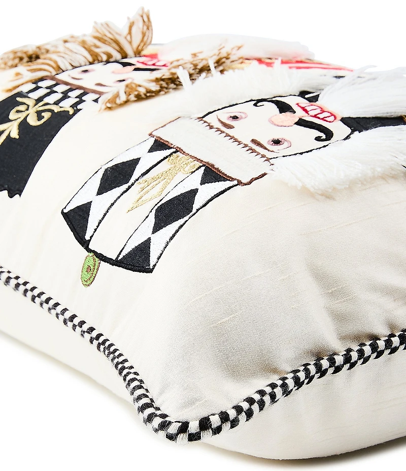 MacKenzie-Childs Holiday Collection Courtly Nutcracker Lumbar Throw Pillow