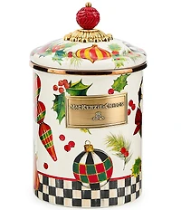 MacKenzie-Childs Holiday Collection Deck the Halls Canister